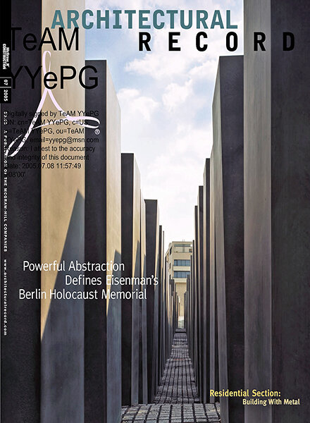 Architectural Record – July 2005