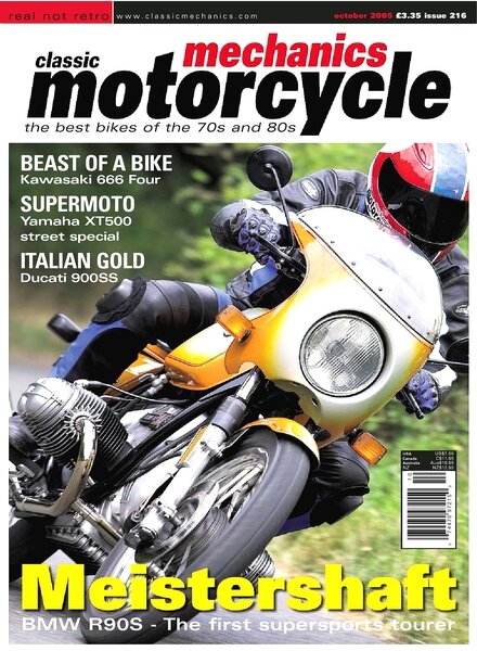 Classic Motorcycle Mechanics — October 2005 #216