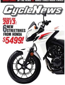 Cycle News – 13 November 2012