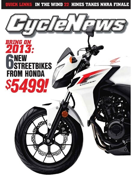 Cycle News – 13 November 2012