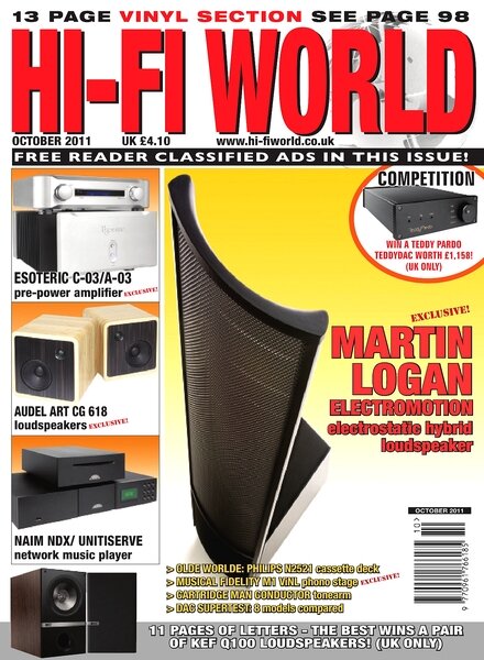 Hi-Fi World (UK) – October 2011