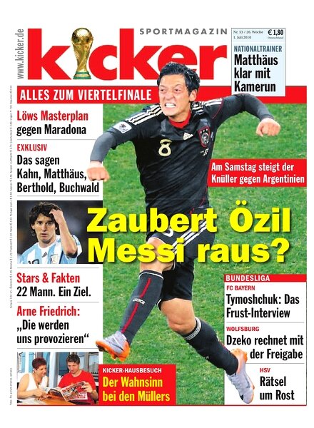Kicker Sportmagazin (Germany) – 1 July 2010 #53