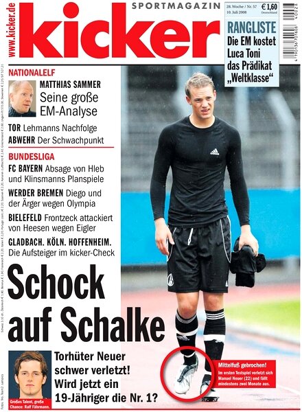 Kicker Sportmagazin (Germany) — 10 July 2008 #57