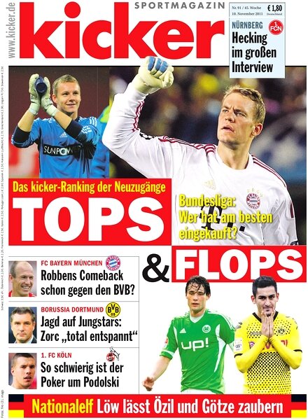 Kicker Sportmagazin (Germany) — 10 November 2011 #91