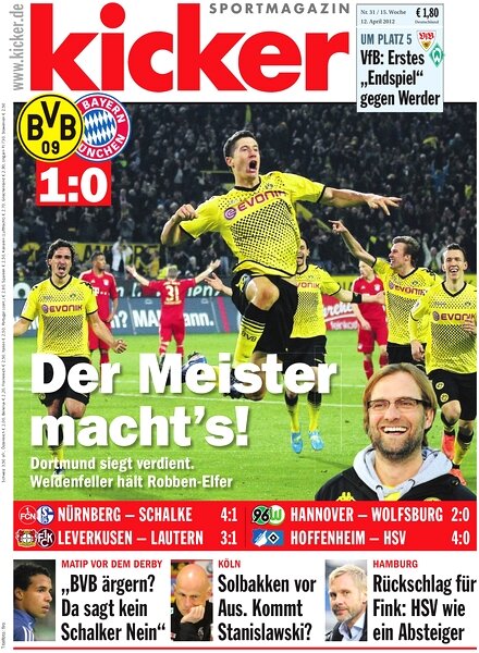 Kicker Sportmagazin (Germany) – 12 April 2012 #31