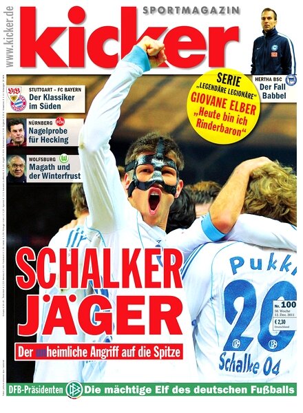 Kicker Sportmagazin (Germany) – 12 December 2011 #100