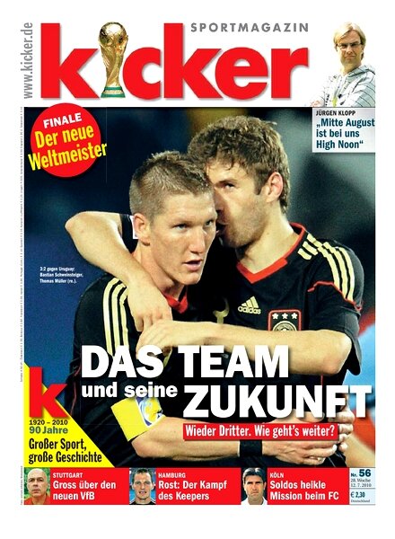 Kicker Sportmagazin (Germany) — 12 July 2010 #56