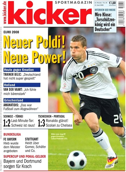 Kicker Sportmagazin (Germany) – 12 June 2008 #49