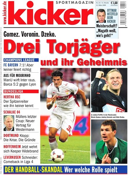 Kicker Sportmagazin (Germany) – 12 March 2009 #23