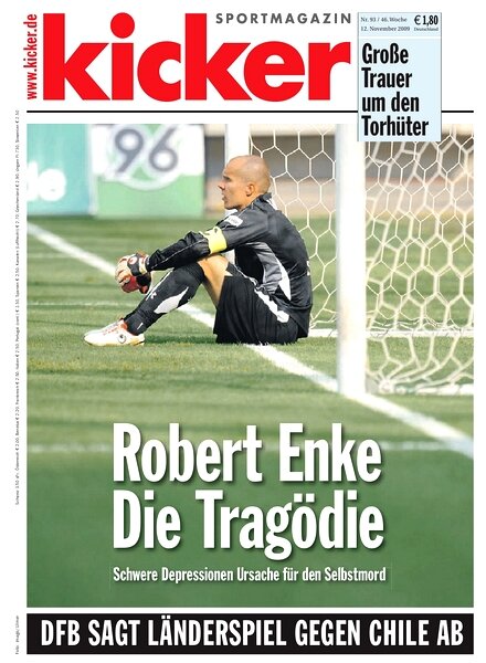 Kicker Sportmagazin (Germany) – 12 November 2009 #93