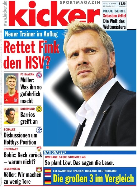 Kicker Sportmagazin (Germany) — 13 October 2011 #83