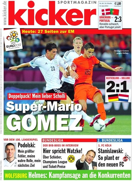 Kicker Sportmagazin (Germany) – 14 June 2012 #49
