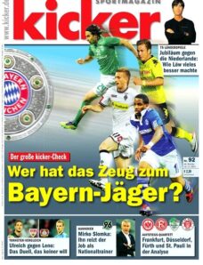 Kicker Sportmagazin (Germany) — 14 November 2011 #92