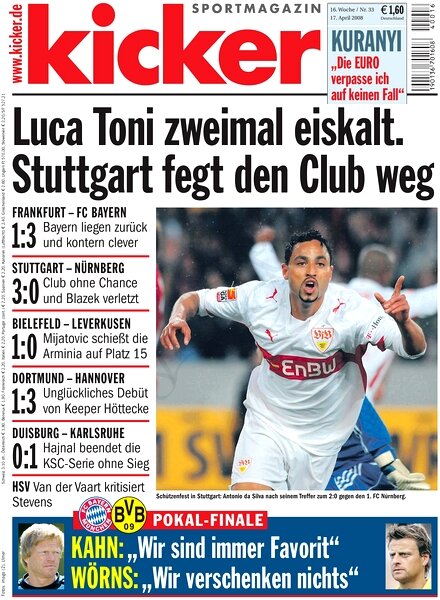 Kicker Sportmagazin (Germany) — 17 April 2008 #33