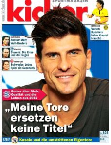 Kicker Sportmagazin (Germany) – 17 December 2012 #102