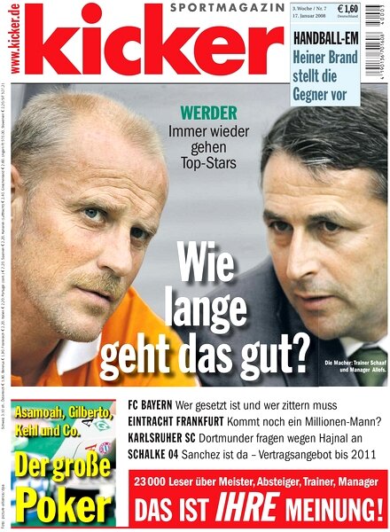 Kicker Sportmagazin (Germany) — 17 January 2008 #7
