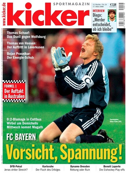 Kicker Sportmagazin (Germany) — 17 March 2008 #24