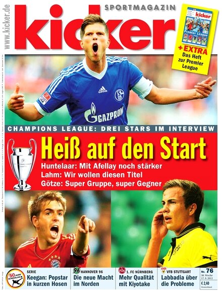Kicker Sportmagazin (Germany) — 17 September 2012 #76