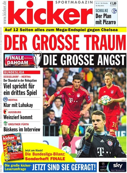 Kicker Sportmagazin (Germany) — 18 May 2012 #41