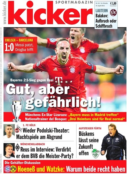 Kicker Sportmagazin (Germany) — 19 April 2012 #33
