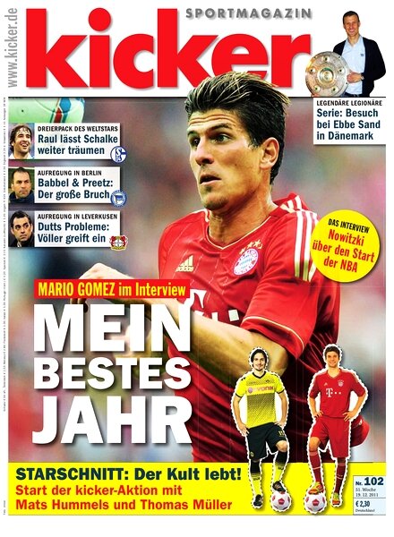Kicker Sportmagazin (Germany) – 19 December 2011 #102
