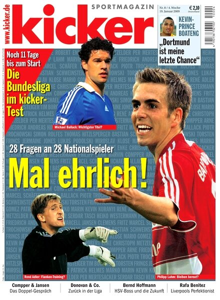 Kicker Sportmagazin (Germany) – 19 January 2009 #8