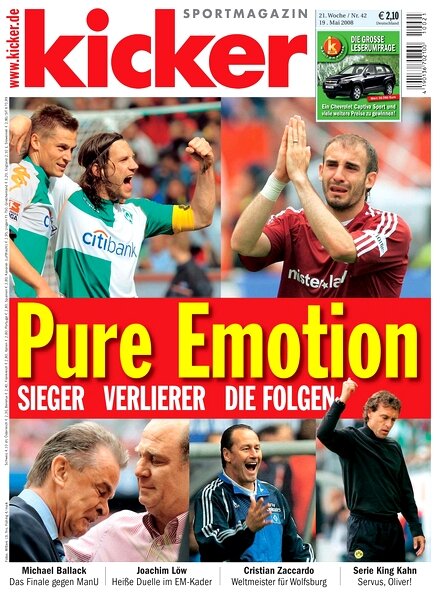Kicker Sportmagazin (Germany) – 19 May 2008 #42