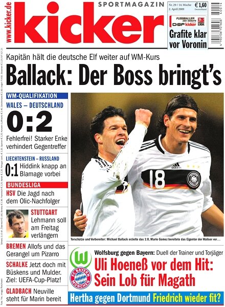 Kicker Sportmagazin (Germany) — 2 April 2009 #29