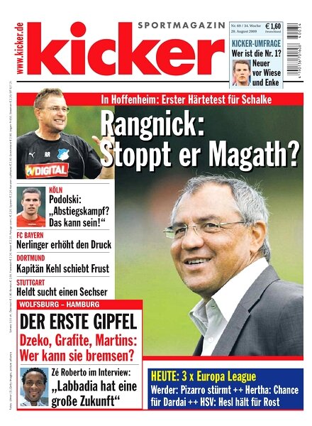 Kicker Sportmagazin (Germany) — 20 August 2009 #69