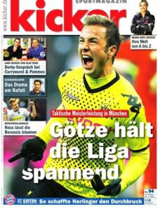 Kicker Sportmagazin (Germany) – 21 November 2011 #94