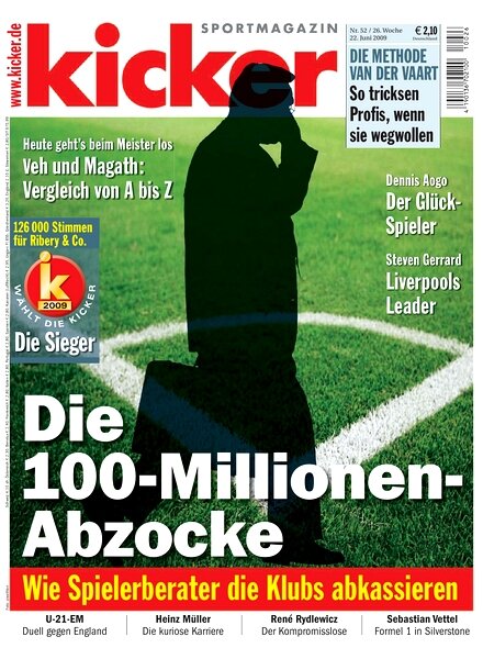 Kicker Sportmagazin (Germany) – 22 June 2009 #52