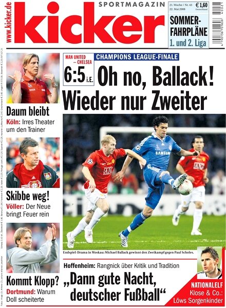 Kicker Sportmagazin (Germany) — 22 May 2008 #43
