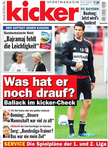 Kicker Sportmagazin (Germany) – 23 June 2011 #51