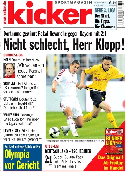 Kicker Sportmagazin (Germany) – 24 July 2008 #61