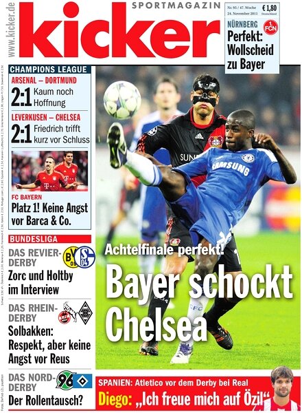 Kicker Sportmagazin (Germany) – 24 November 2011 #95