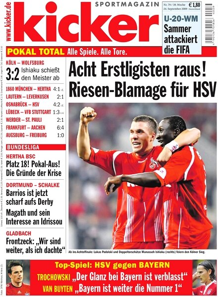 Kicker Sportmagazin (Germany) — 24 September 2009 #79