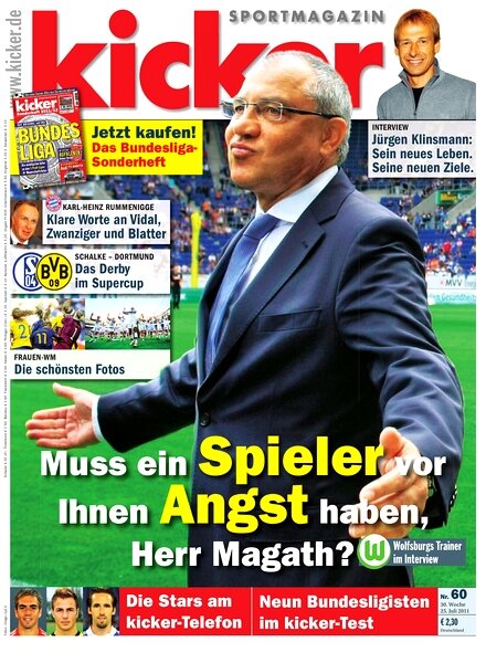 Kicker Sportmagazin (Germany) — 25 July 2011 #60