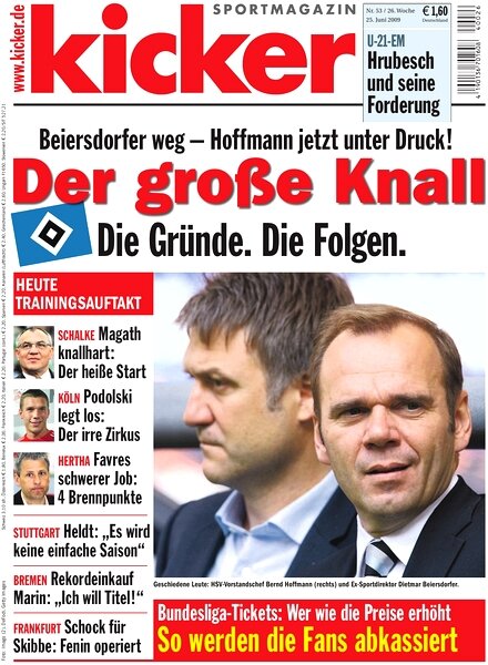 Kicker Sportmagazin (Germany) — 25 June 2009 #53