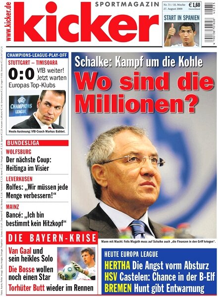 Kicker Sportmagazin (Germany) — 27 August 2009 #71