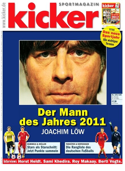 Kicker Sportmagazin (Germany) – 27 December 2011 #104