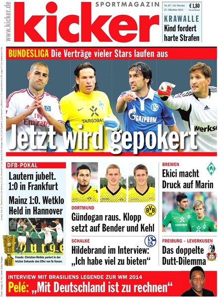 Kicker Sportmagazin (Germany) — 27 October 2011 #87