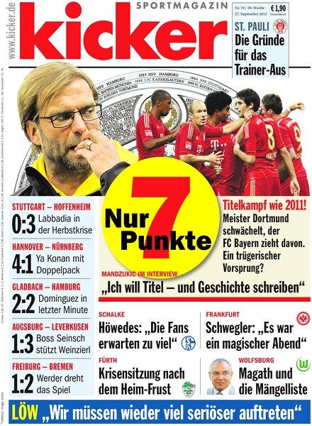 Kicker Sportmagazin (Germany) — 27 September 2012 #79
