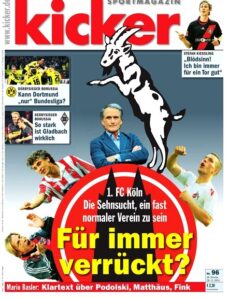 Kicker Sportmagazin (Germany) – 28 November 2011 #96