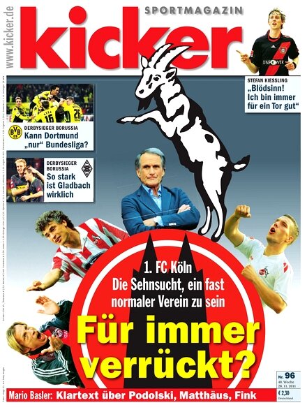 Kicker Sportmagazin (Germany) — 28 November 2011 #96