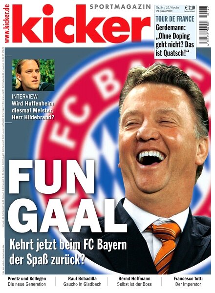 Kicker Sportmagazin (Germany) – 29 June 2009 #54