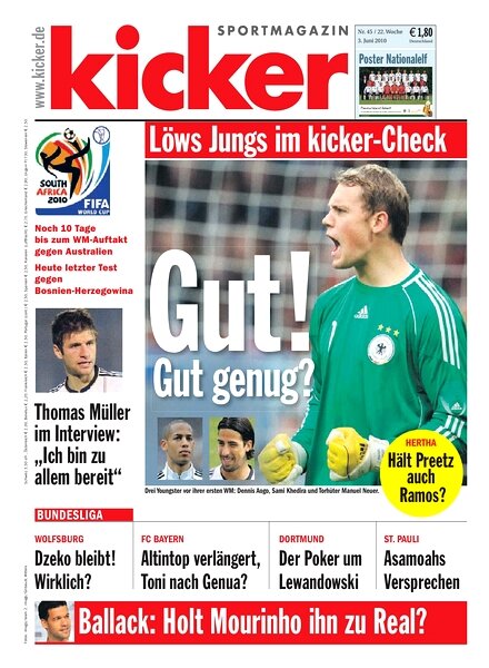 Kicker Sportmagazin (Germany) – 3 June 2010 #45