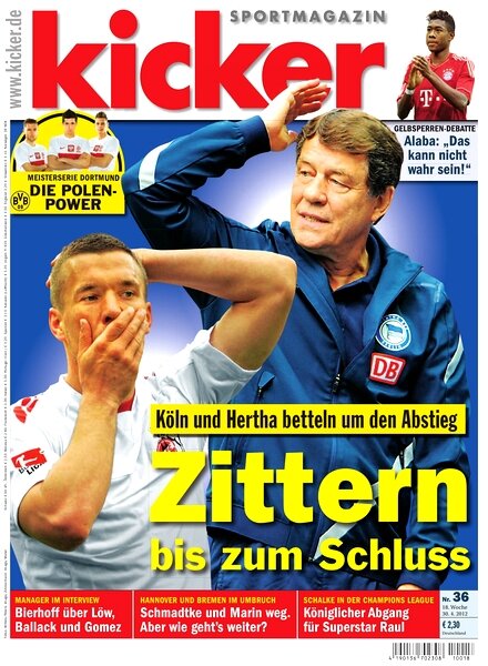 Kicker Sportmagazin (Germany) — 30 April 2012 #36