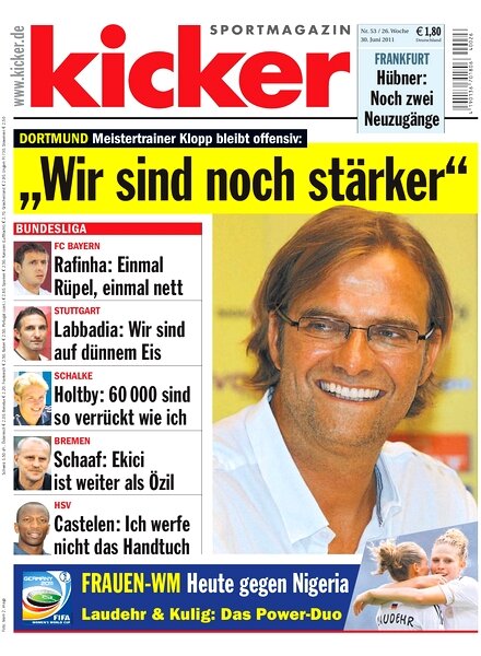 Kicker Sportmagazin (Germany) — 30 June 2011 #53