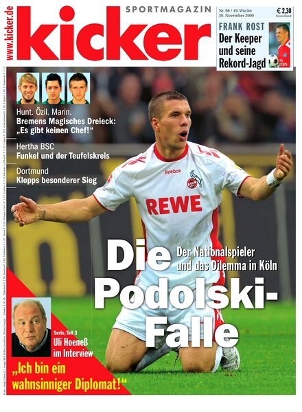 Kicker Sportmagazin (Germany) – 30 November 2009 #98
