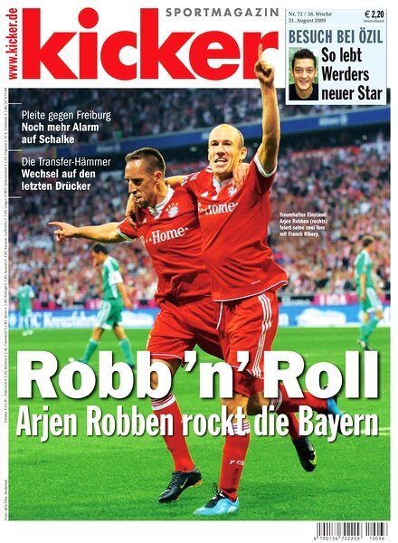 Kicker Sportmagazin (Germany) — 31 August 2009 #72